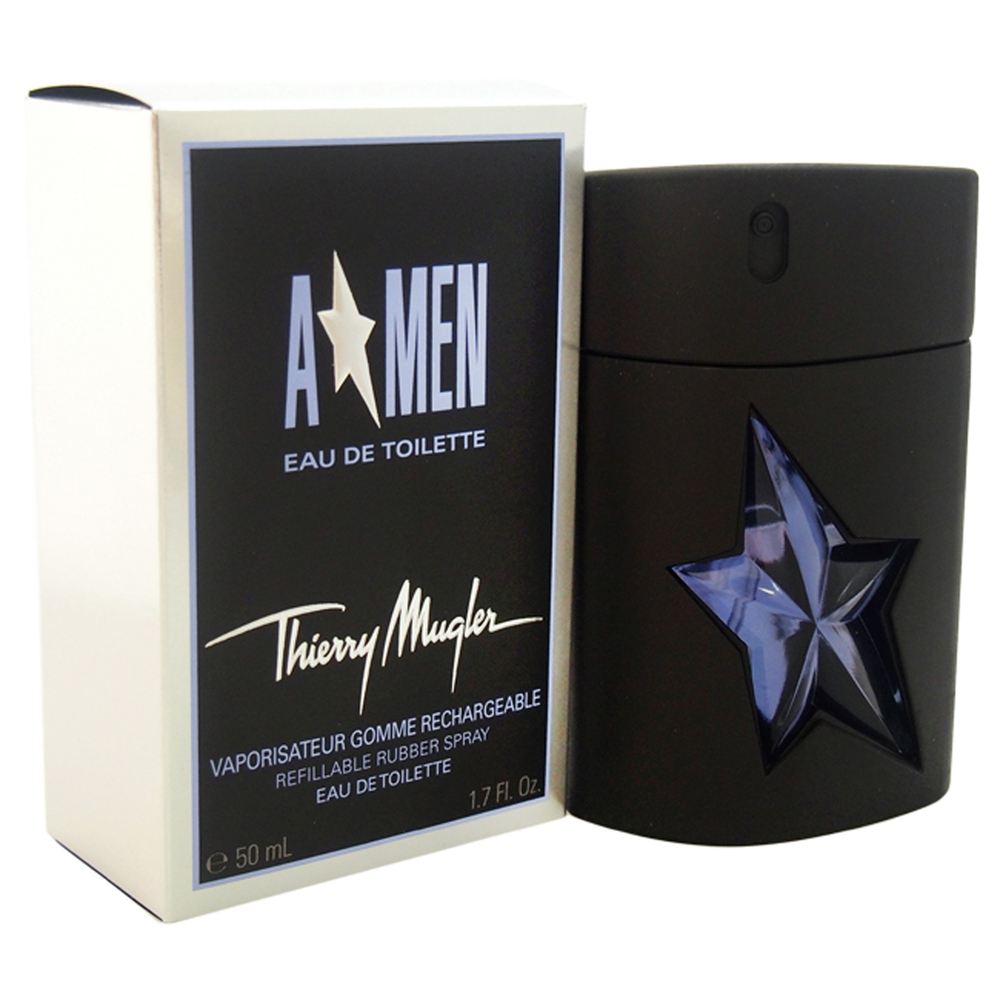Angel Rubber Flask by Thierry Mugler for Men - 1.7 oz EDT Spray (Refillable)